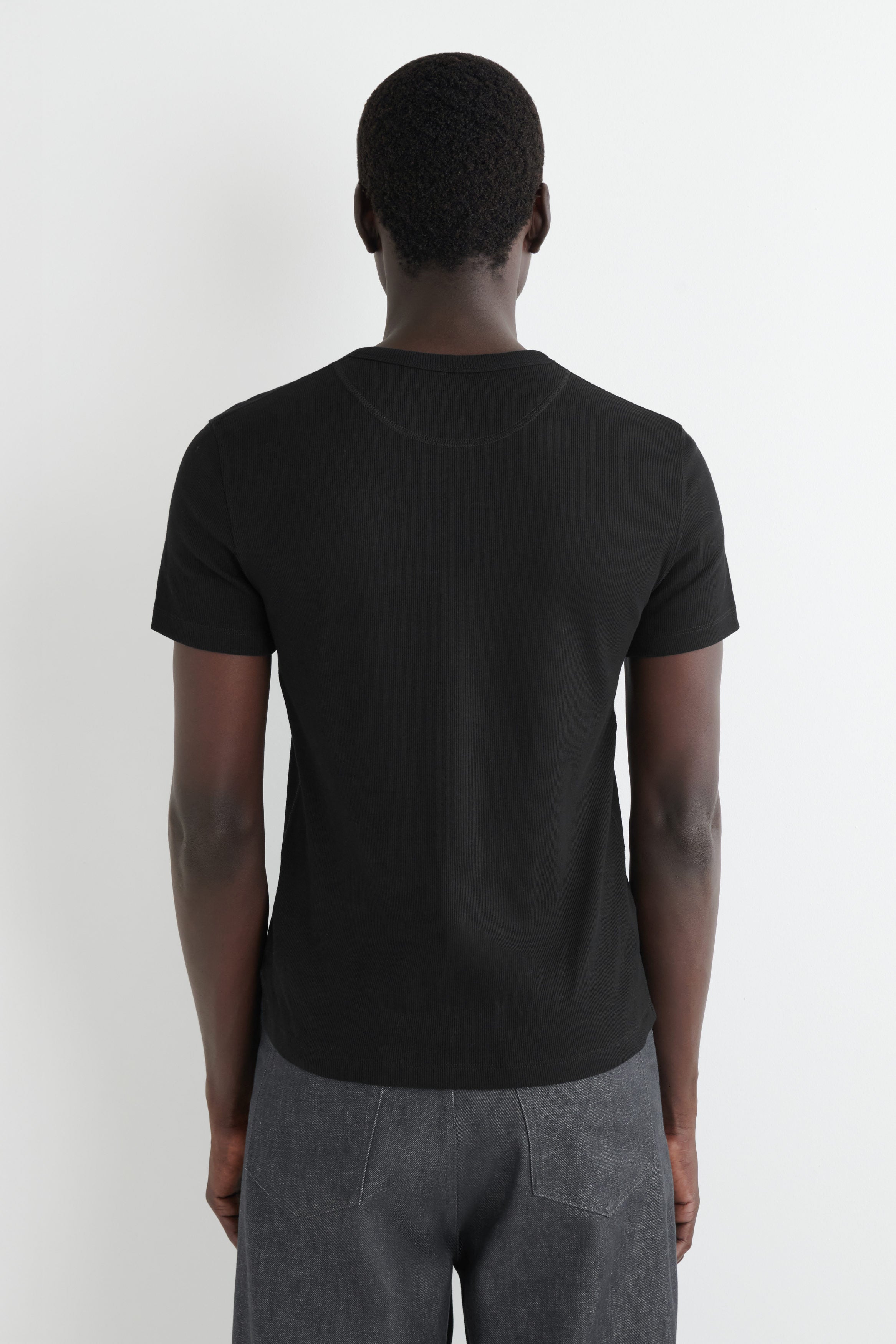 REFERENZ Lieferant (COS) - ribbed henley black, view 4