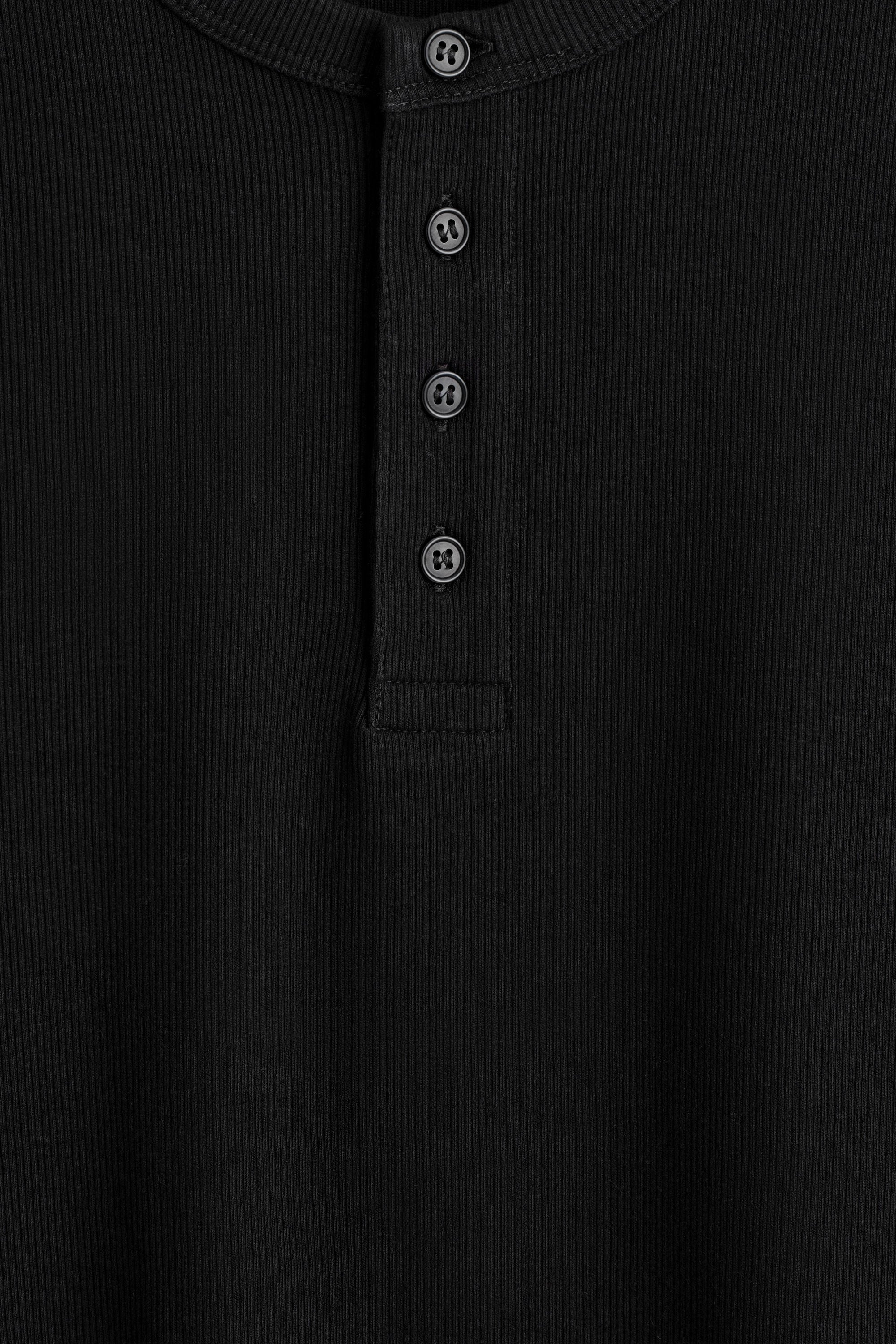 REFERENZ Lieferant (COS) - ribbed henley black, view 6
