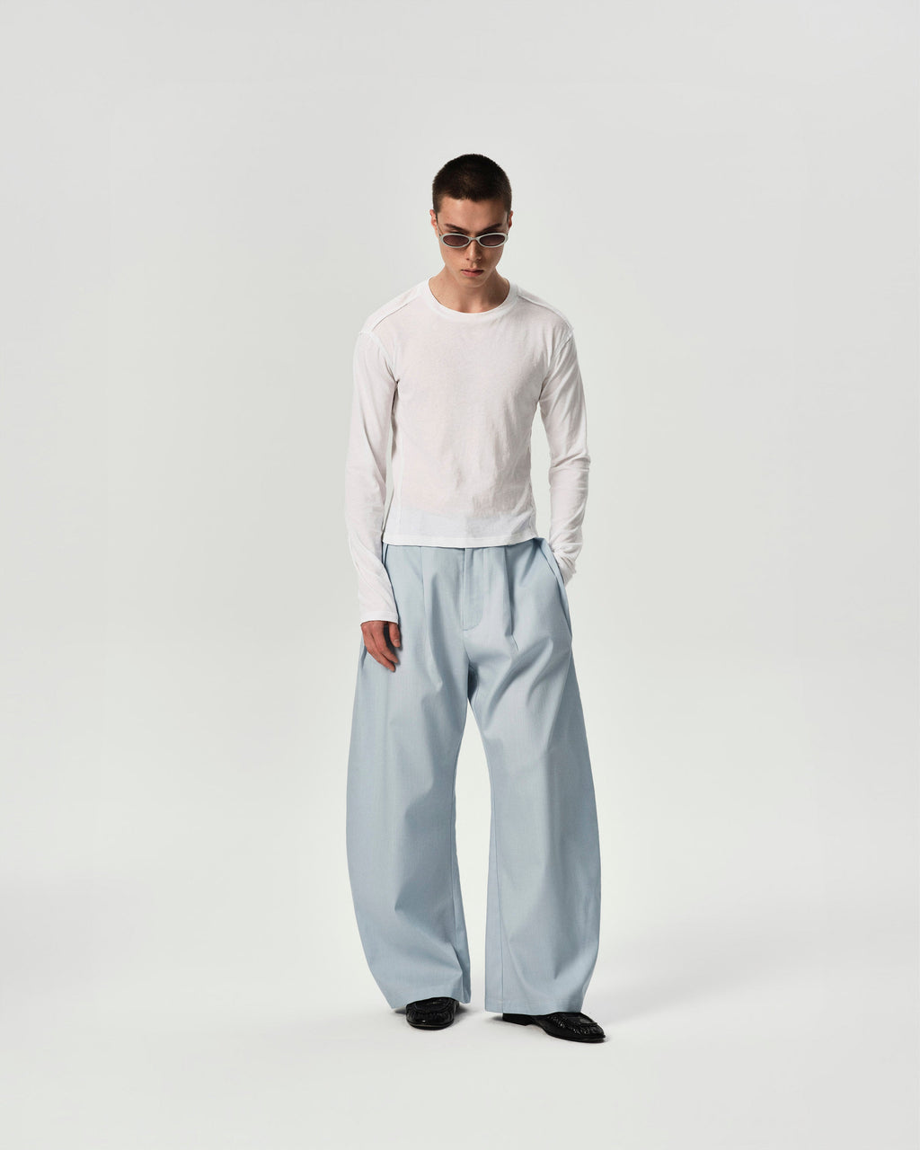 REFERENZ Lieferant (Yhone Slub) - Leinenhose blau
