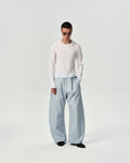 REFERENZ Lieferant (Yhone Slub) - Leinenhose blau