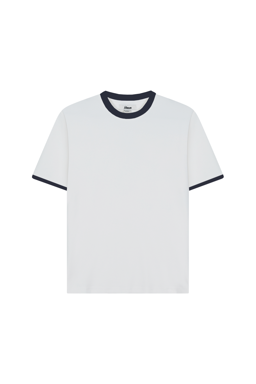 REFERENZ Lieferant (33mm Brando) - ringer tee white/navy, packshot
