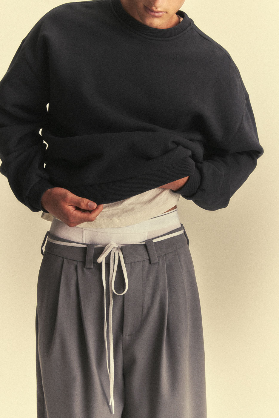 REFERENZ Lieferant (Elwood) - Formal Short grau, Rueckansicht