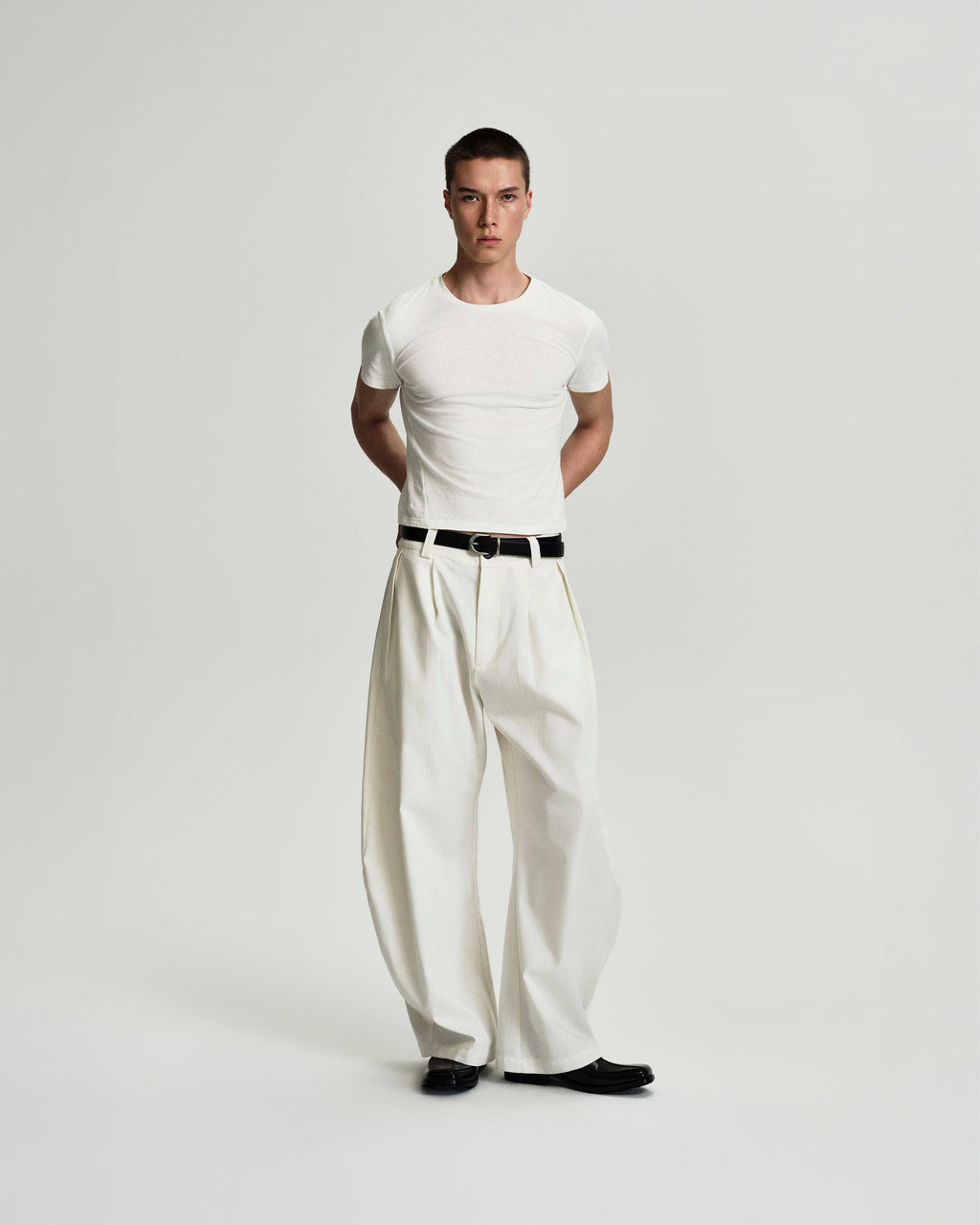 REFERENZ Lieferant (Yhone Slub) - Leinenhose weiss