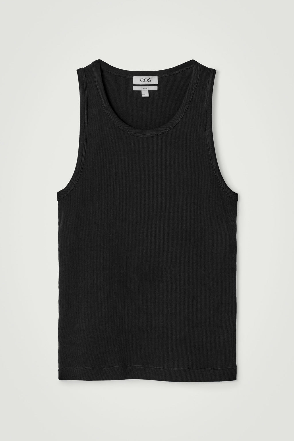 REFERENZ Lieferant (COS) - ribbed tank top black, view 6