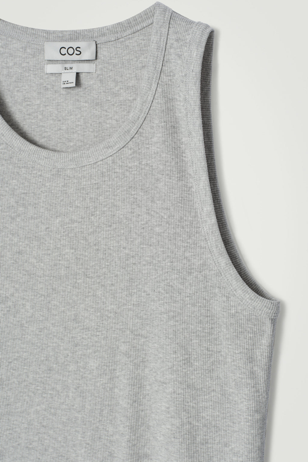 REFERENZ Lieferant (COS) - ribbed tank top grey melange, view 7