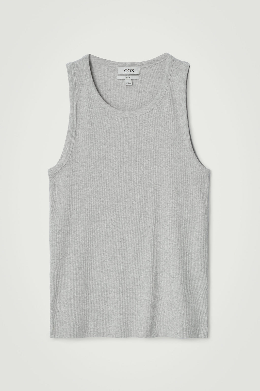 REFERENZ Lieferant (COS) - ribbed tank top grey melange, view 6