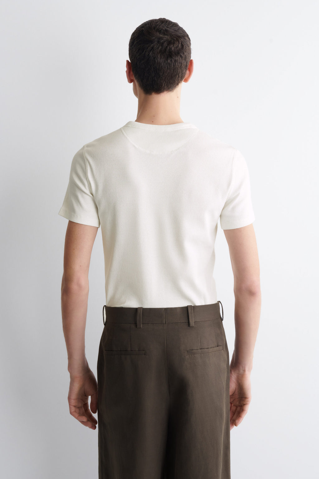 REFERENZ Lieferant (COS) - ribbed henley off-white, view 4